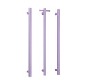 Thermogroup Round Vertical Single Bar Heated Towel Rail Lilac Satin