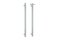 Thermogroup Round Vertical Single Bar Heated Towel Rail Polished Stainless