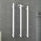 Thermogroup Round Vertical Single Bar Heated Towel Rail Satin White