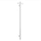 Thermogroup Round Vertical Single Bar Heated Towel Rail Satin White