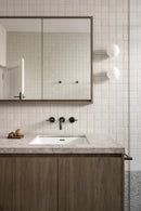 Meir Round Quarter Turn Wall Top Assemblies - Shadow Gunmetal