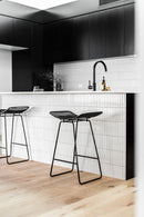 Meir Round Gooseneck Kitchen Mixer Tap - Matte Black