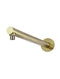 Meir Round Wall Shower Arm 400mm - PVD Tiger Bronze