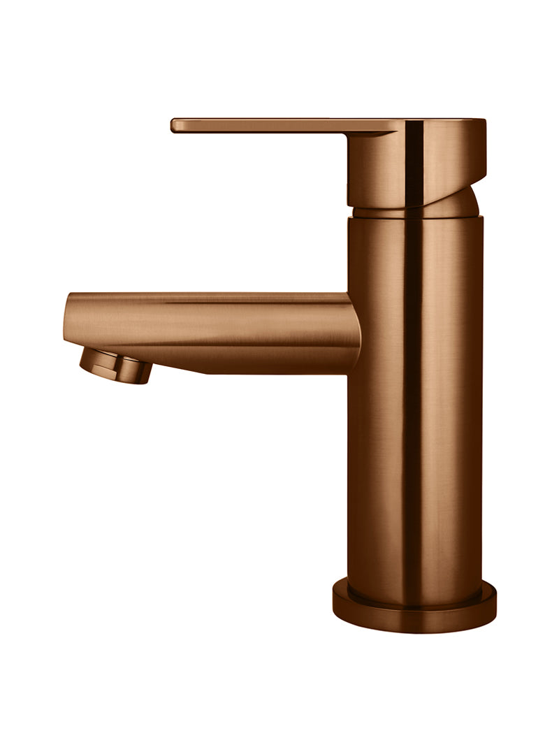 Meir Round Paddle Basin Mixer - Lustre Bronze