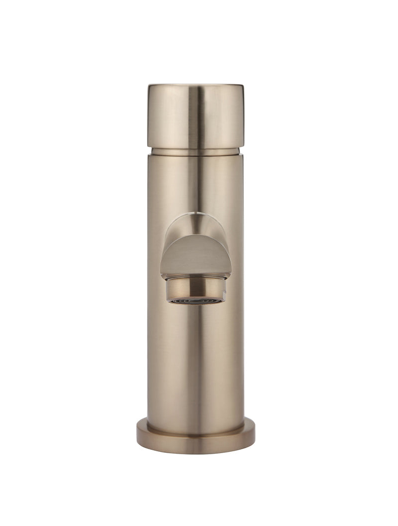 Meir Round Pinless Basin Mixer - Champagne