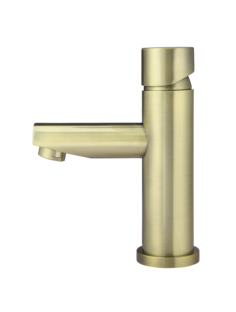 Meir Round Pinless Basin Mixer - Tiger Bronze