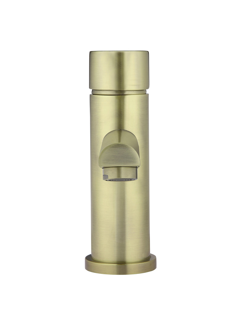 Meir Round Pinless Basin Mixer - Tiger Bronze