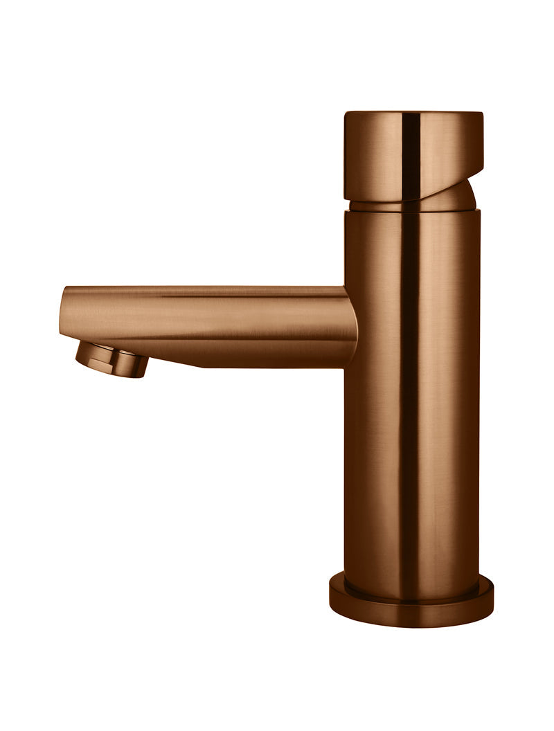 Meir Round Pinless Basin Mixer - Lustre Bronze