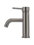 Meir Round Basin Mixer Curved - Shadow Gunmetal