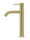 Meir Piccola Tall Basin Mixer Tap with 130mm Spout - Tiger Bronze
