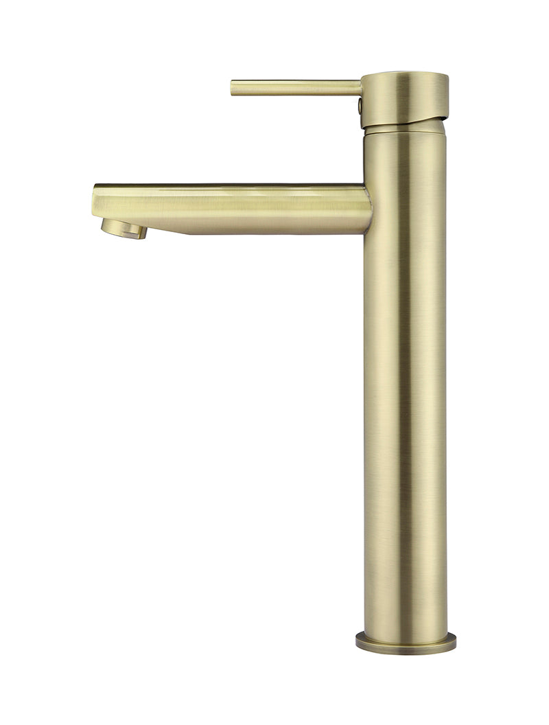 Meir Round Tall Basin Mixer - PVD Tiger Bronze