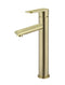 Meir Round Paddle Tall Basin Mixer - Tiger Bronze
