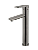 Meir Round Paddle Tall Basin Mixer - Shadow Gunmetal