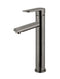 Meir Round Paddle Tall Basin Mixer - Shadow Gunmetal