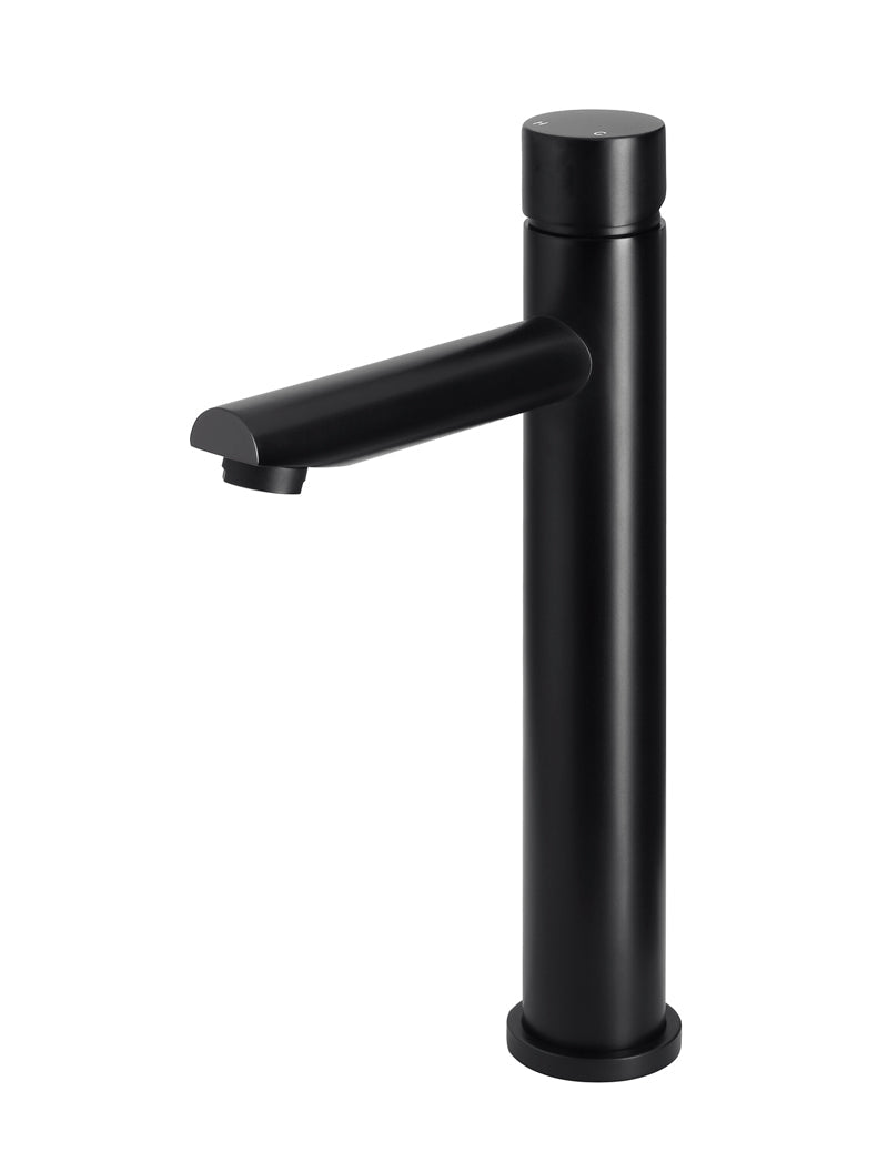 Meir Round Pinless Tall Basin Mixer - Matte Black