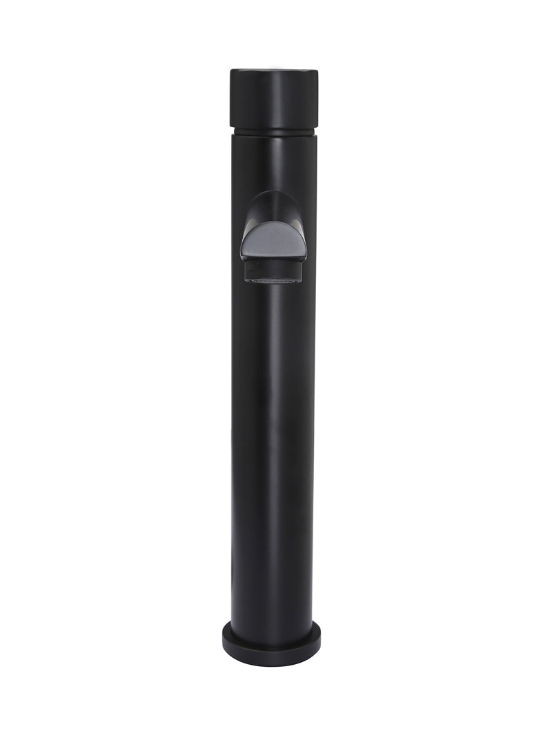 Meir Round Pinless Tall Basin Mixer - Matte Black