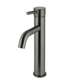 Meir Round Tall Curved Basin Mixer - Shadow Gunmetal