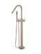 Meir Round Paddle Freestanding Bath Spout and Hand Shower - Champagne