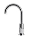 Meir Round Gooseneck Basin Mixer with Cold Start - Polished Chrome