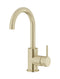 Meir Round Gooseneck Basin Mixer with Cold Start - Tiger Bronze