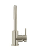 Meir Round Gooseneck Basin Mixer with Cold Start - Brushed Nickel