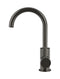 Meir Round Gooseneck Basin Mixer with Cold Start - Shadow Gunmetal