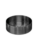 Meir Lavello Round Steel Bathroom Basin 380 x 110 - PVD Shadow