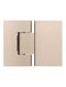 Meir Glass to Glass Shower Door Hinge - Champagne