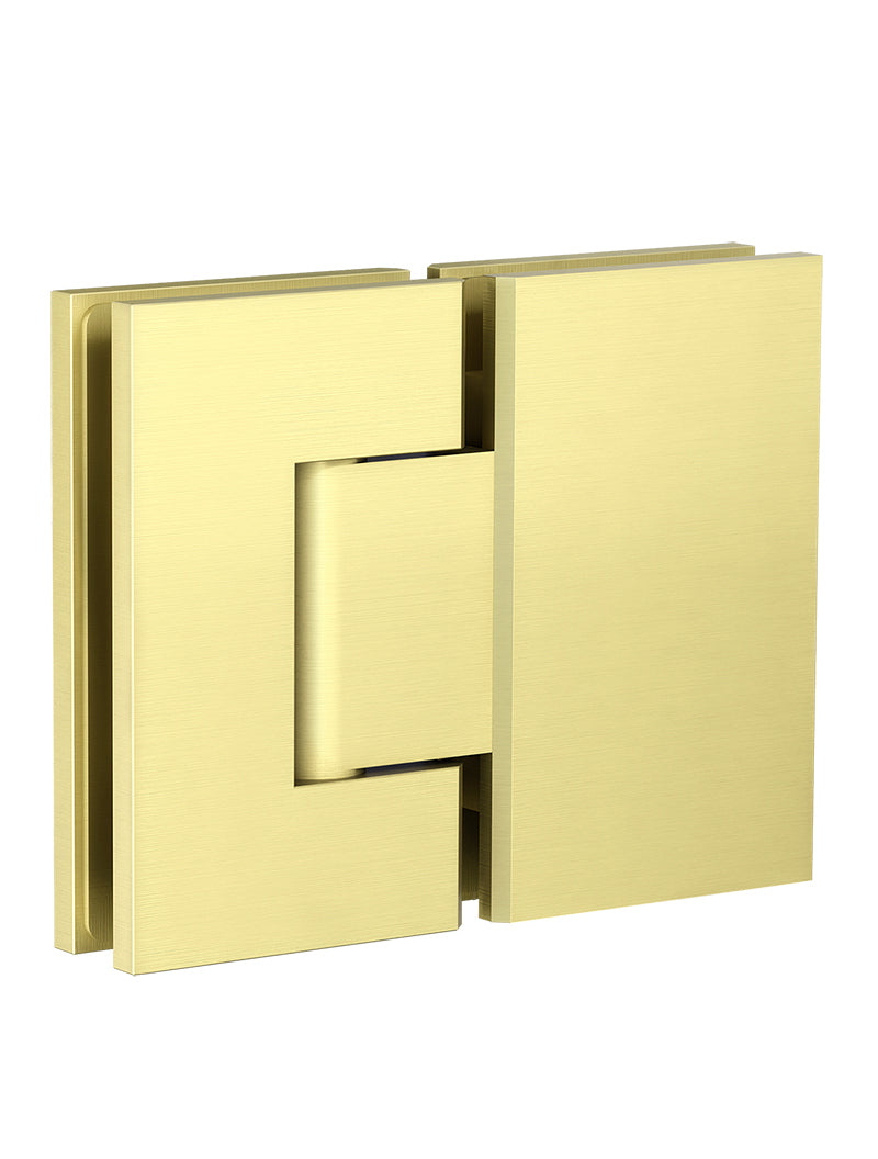 Glass to Glass Shower Door Hinge - PVD Tiger Bronze