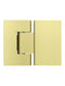 Glass to Glass Shower Door Hinge - PVD Tiger Bronze