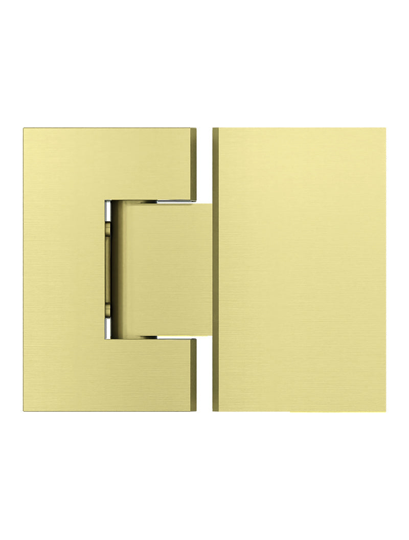 Meir Glass to Glass Shower Door Hinge - PVD Tiger Bronze