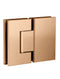 Meir Glass to Glass Shower Door Hinge - Lustre Bronze