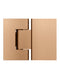 Meir Glass to Glass Shower Door Hinge - Lustre Bronze