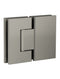 Meir Glass to Glass Shower Door Hinge - Shadow Gunmetal
