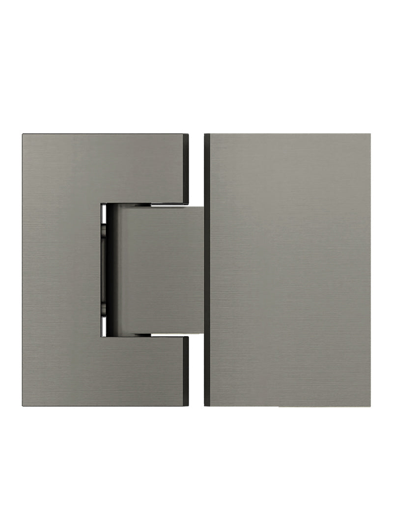 Meir Glass to Glass Shower Door Hinge - Shadow Gunmetal