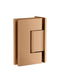 Meir Glass to Wall Shower Door Hinge - Lustre Bronze