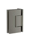 Meir Glass to Wall Shower Door Hinge - Shadow Gunmetal