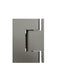 Meir Glass to Wall Shower Door Hinge - Shadow Gunmetal