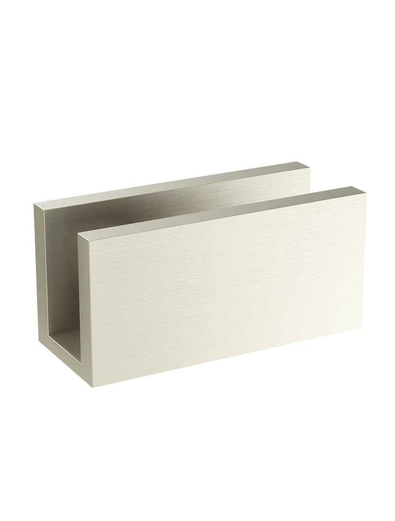 Meir Glass Fixing U Bracket - PVD Brushed Nickel