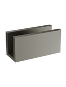 Meir Glass Fixing U Bracket - Shadow Gunmetal