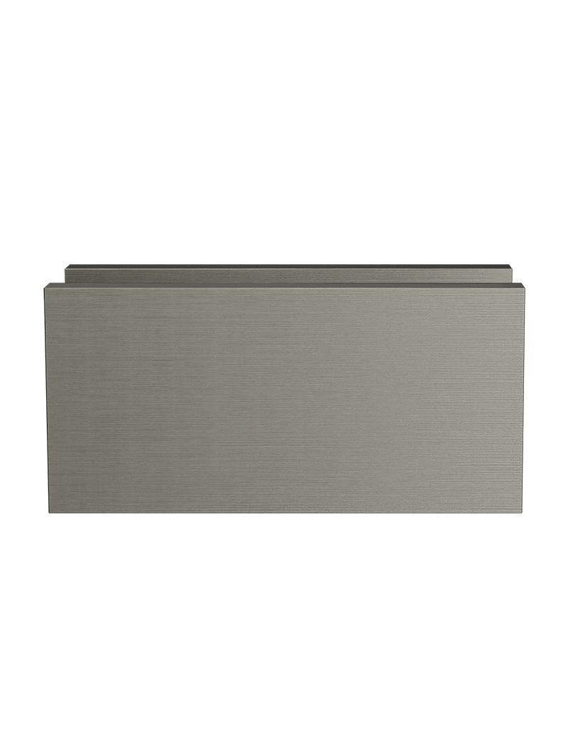 Meir Glass Fixing U Bracket - Shadow Gunmetal
