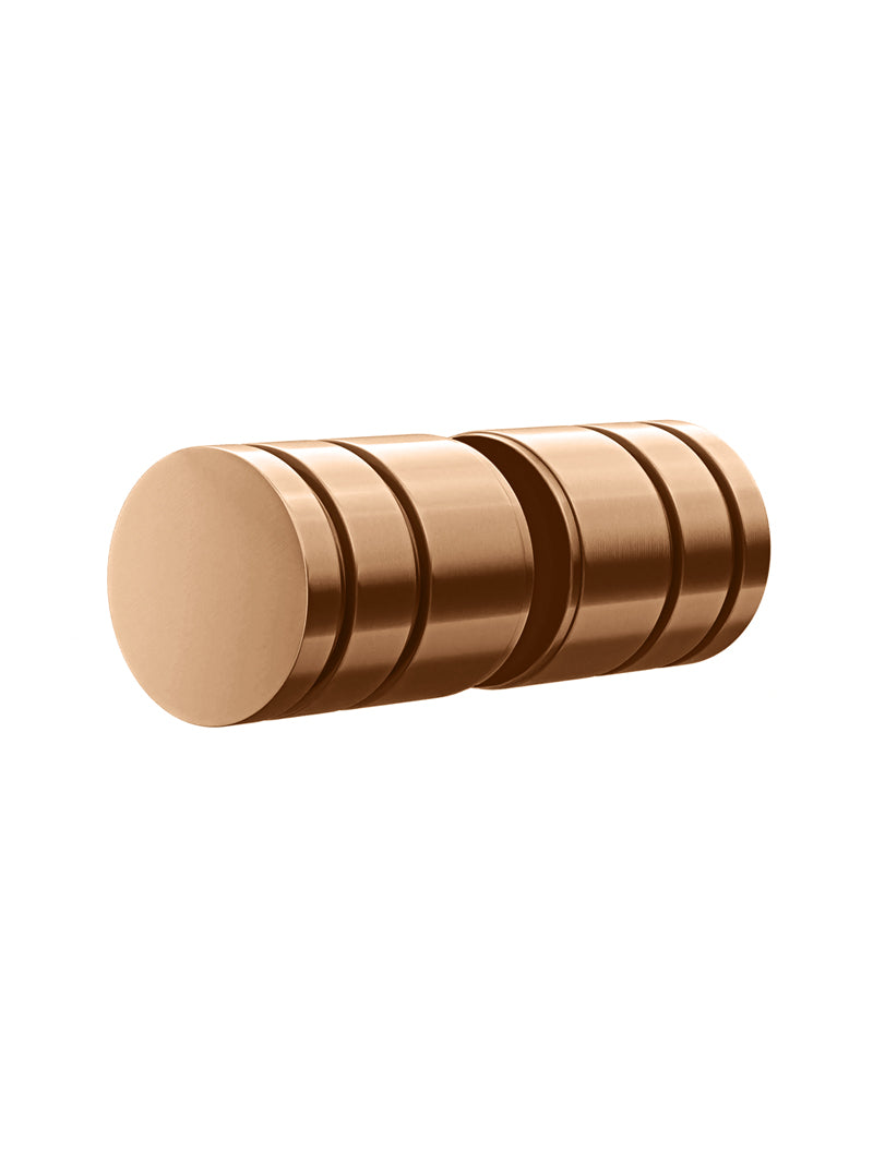 Meir Shower Door Round Handle - Lustre Bronze