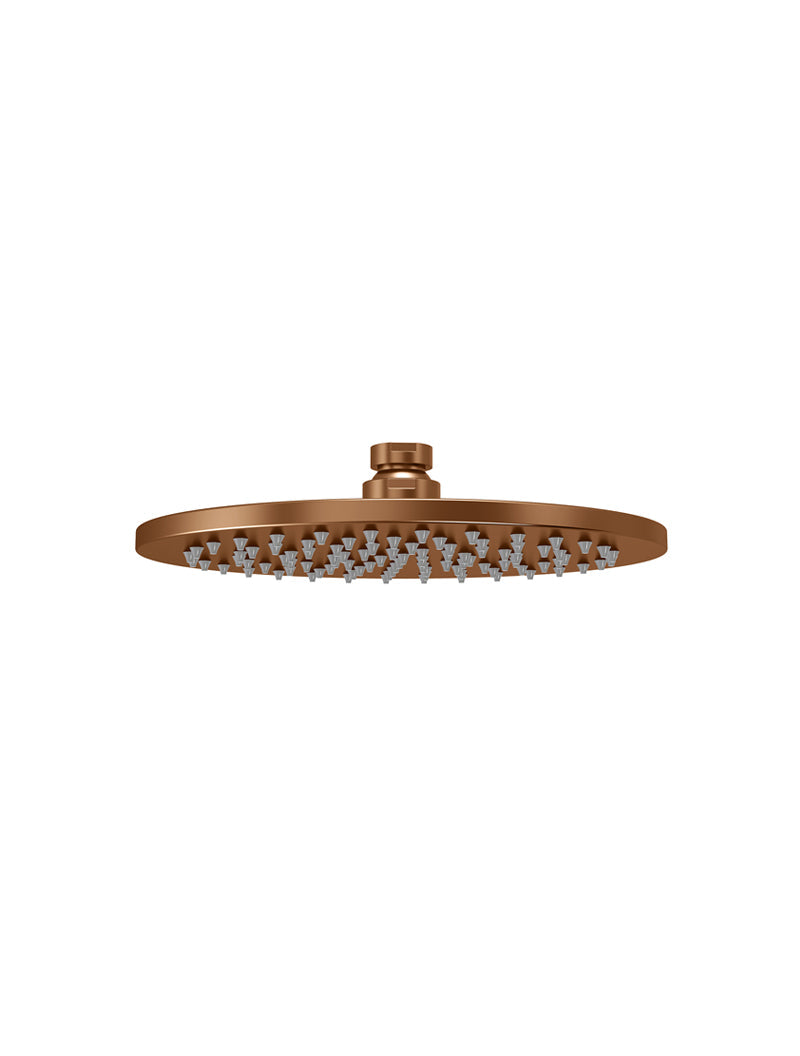 Meir Round Shower Rose 200mm - Lustre Bronze