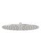 Meir Round Shower Rose 300mm - PVD Brushed Nickel