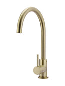 Meir Round Gooseneck Kitchen Mixer Tap - PVD Tiger Bronze