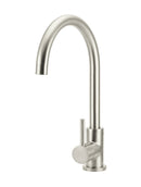 Meir Round Gooseneck Kitchen Mixer Tap - PVD Brushed Nickel