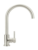 Meir Round Gooseneck Kitchen Mixer Tap - PVD Brushed Nickel