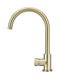 Meir Round Gooseneck Kitchen Mixer Tap with Pinless Handle - PVD Tiger Bronze