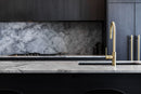 Meir Round Piccola Pull Out Kitchen Mixer Tap - PVD Tiger Bronze
