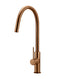 Meir Round Piccola Pull Out Kitchen Mixer Tap - Lustre Bronze